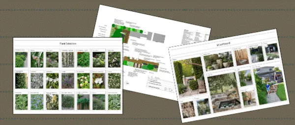 Landscape design plans